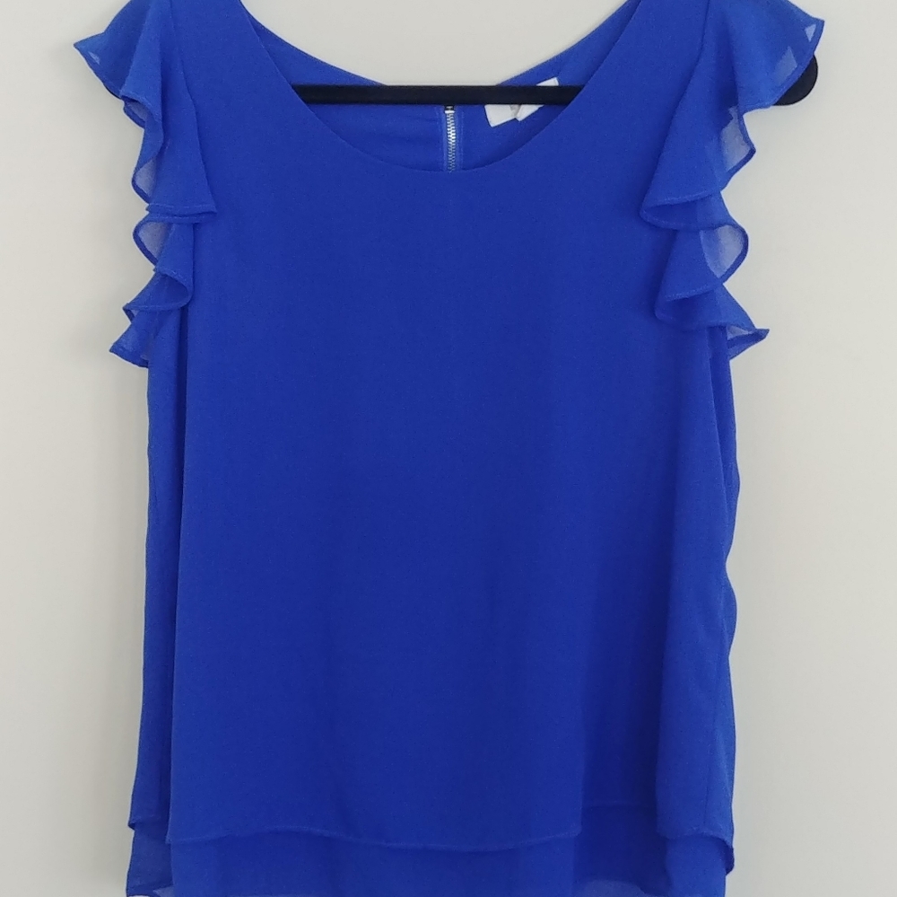 E and M Royal Blue Blouse